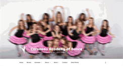 Desktop Screenshot of coronadodance.com