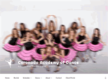 Tablet Screenshot of coronadodance.com